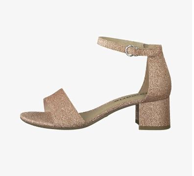 Tamaris Sandal 42-0612 i Guld - Elegant Damefodtøj