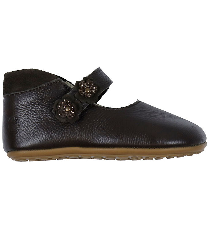 Bundgaard Ballerina Skindfutter - Wide Fit - Aya Flower - Brown
