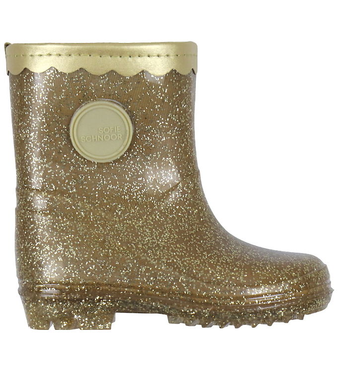 Sofie Schnoor Gummistøvler i Champagne med Glimmer