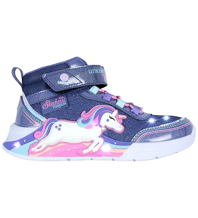Skechers Støvler med Lys – Unicorn Chaser – Navy/Multi
