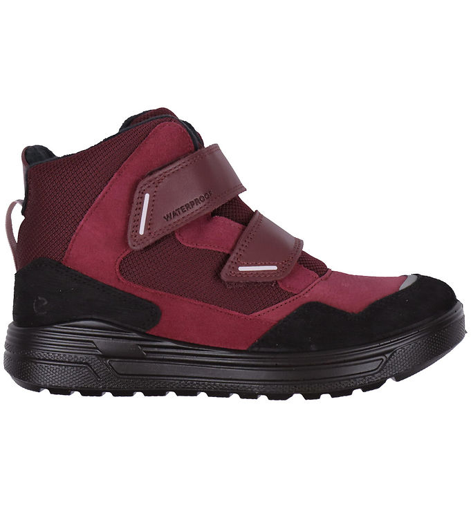 Ecco Vinterstøvler - Urban Snow - Tex - BLACK/RED PLUM/DARK RUBY