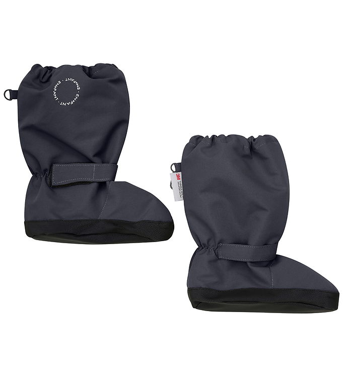 En Fant Overtrækssko m. Fleece - Ebony