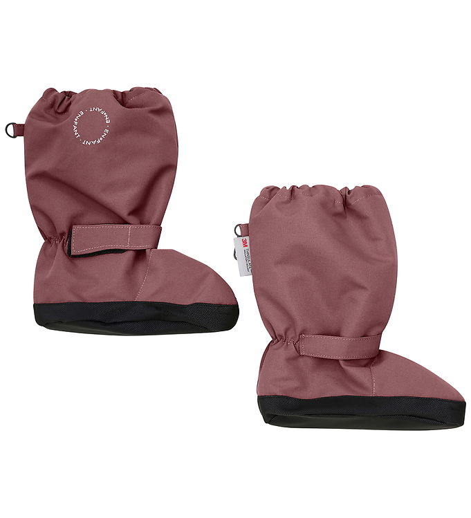 En Fant Ovretrækssko m. Fleece - Rose Taupe