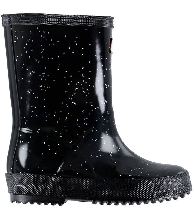 Hunter Gummistøvler - Kids First Giant Glitter - Sort