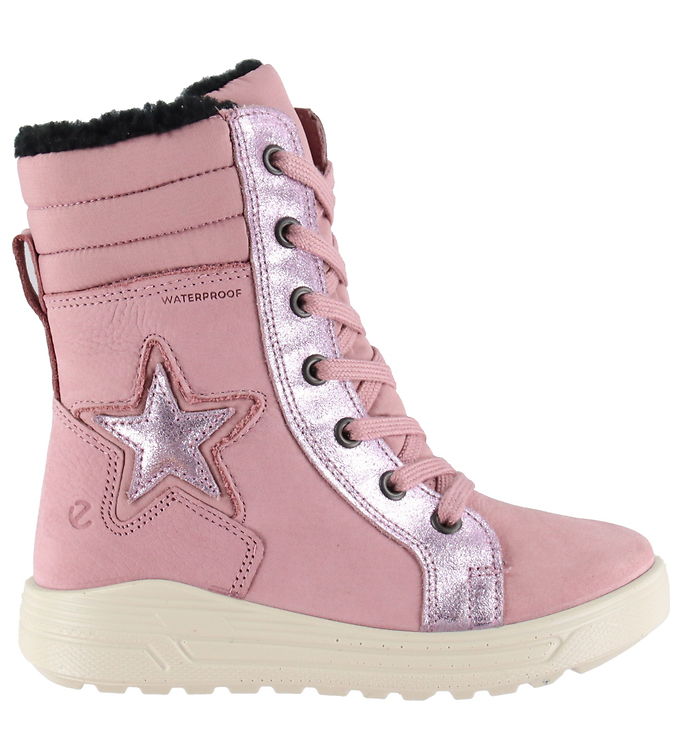 Ecco Vinterstøvler - Urban Snow - Lace Up - Blush/Blush/Blush