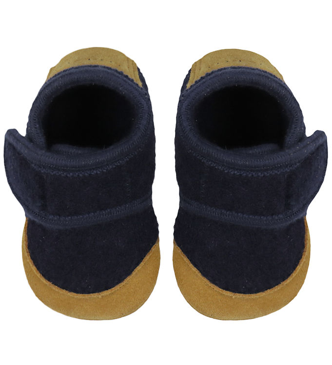 En Fant Hjemmesko - Uld - Navy