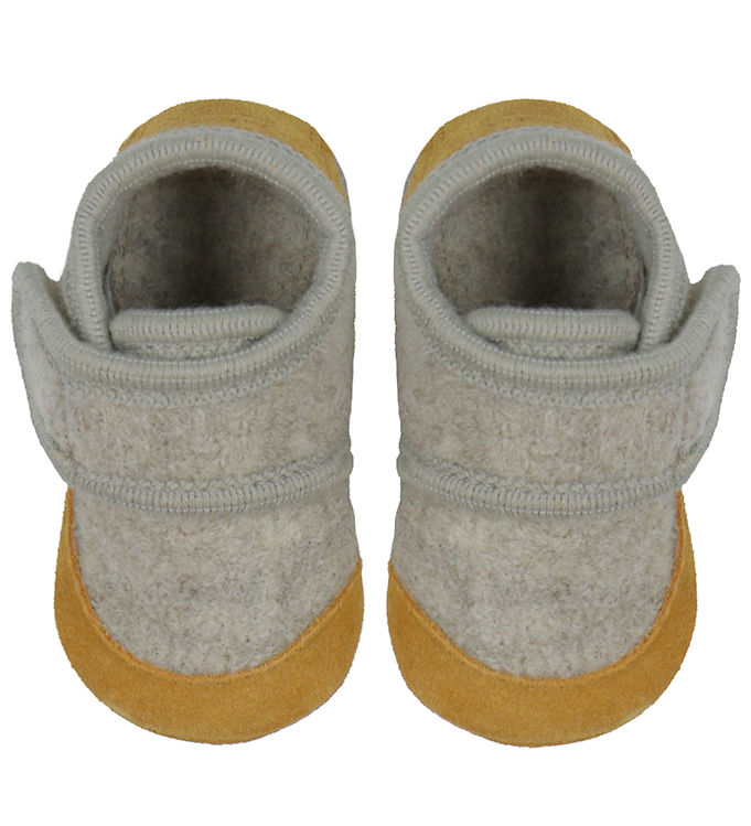 En Fant Hjemmesko - Uld - Sand Melange