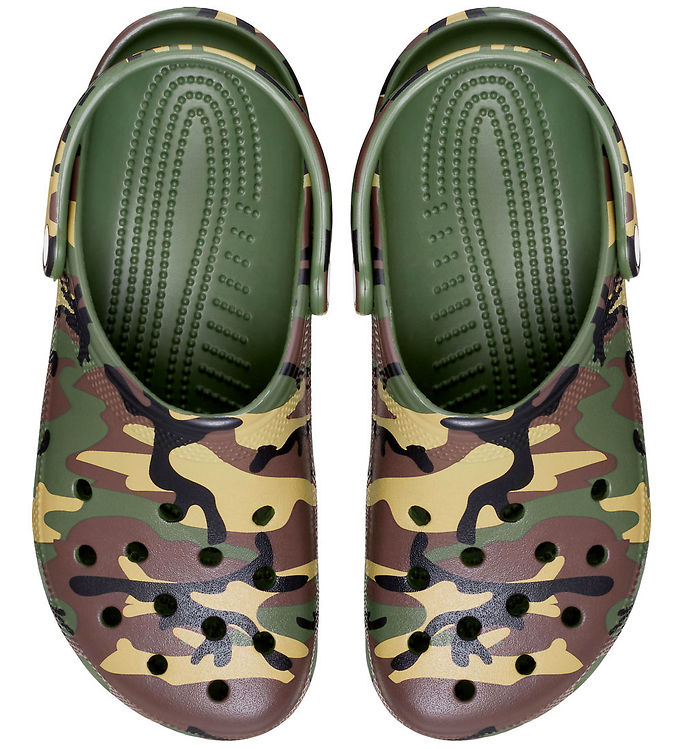 Crocs Sandaler - Classic Camouflage Clog - Army Green/Multi