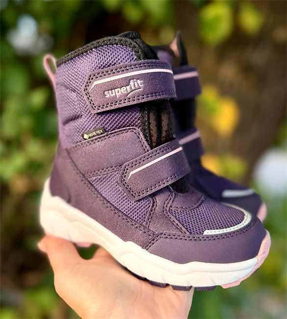 Superfit vinterstøvler m/Goretex, lilla/rosa